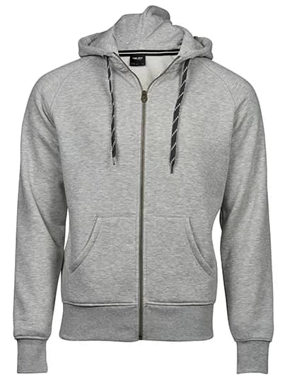 Men´s Fashion Full Zip Hood - Heather Grey