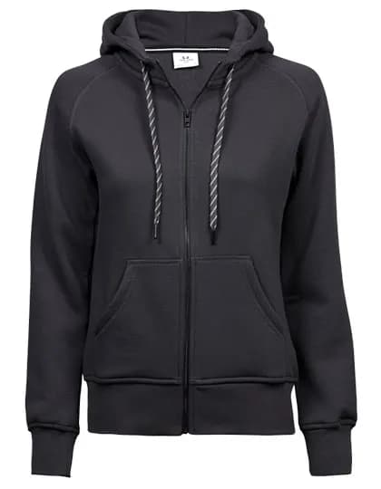 Women´s Fashion Full Zip Hood - Dark Grey (Solid)