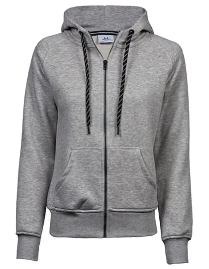 Women´s Fashion Full Zip Hood - Heather Grey