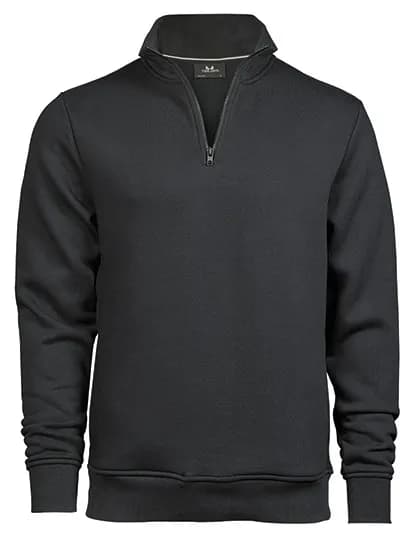 Half Zip Sweatshirt - Dark Grey (Solid)