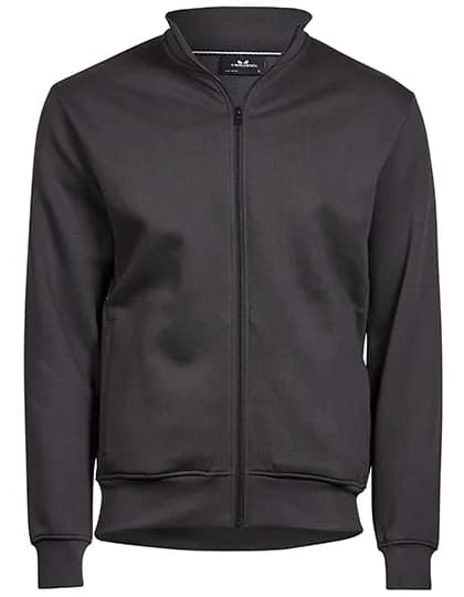 Full Zip Sweat Cardigan - Dark Grey (Solid)