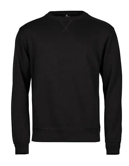Ribbed Interlock Crew Neck - Black