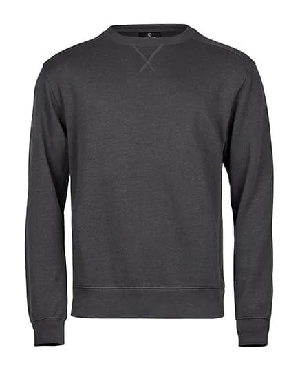 Ribbed Interlock Crew Neck - Dark Grey (Solid)
