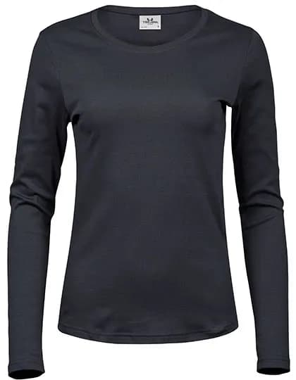Women´s Long Sleeve Interlock Tee - Dark Grey (Solid)