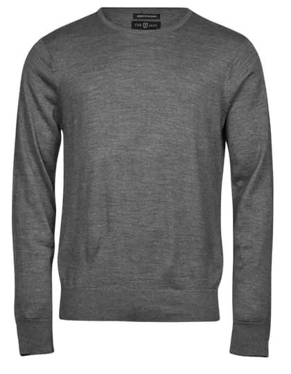 Men´s Crew Neck Sweater - Grey Melange