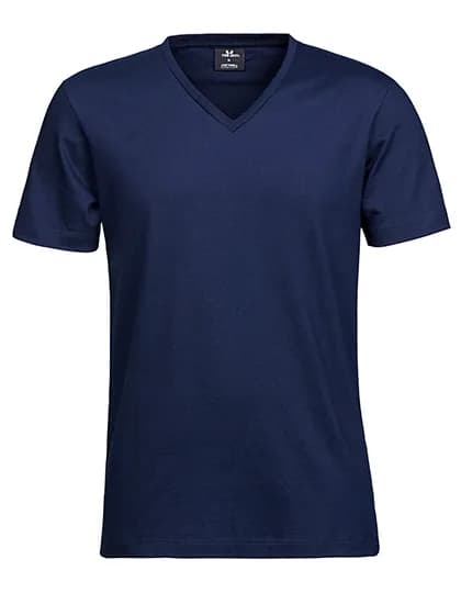 Fashion V-Neck Sof Tee - Navy