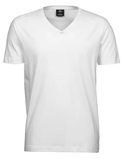 Fashion V-Neck Sof Tee - White