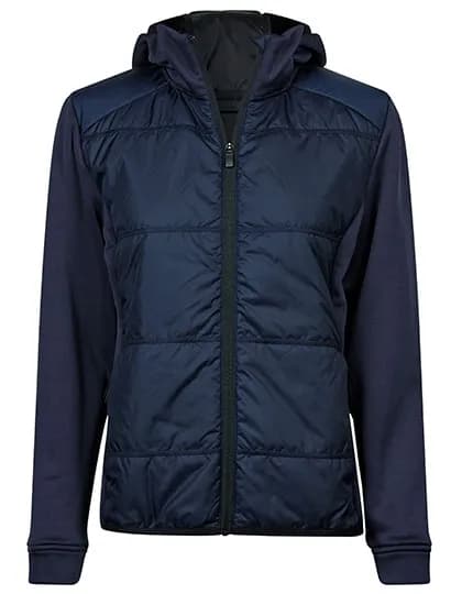 Women´s Hybrid-Stretch Hooded Jacket - Navy/Navy
