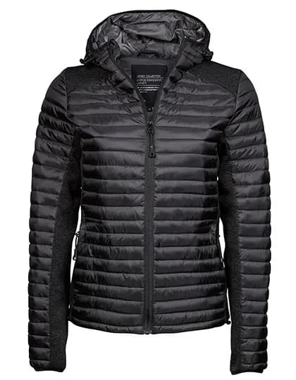Women´s Hooded Outdoor Crossover Jacket - Black/Black Melange