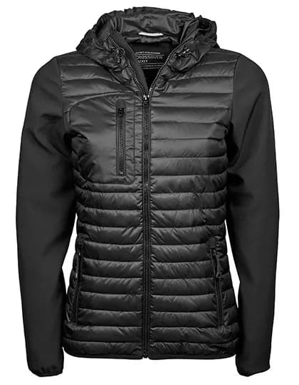 Women´s Hooded Crossover Jacket - Black/Black