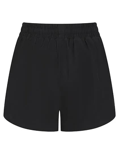 Ladies´ Double Layer Sport Shorts - Black/Black