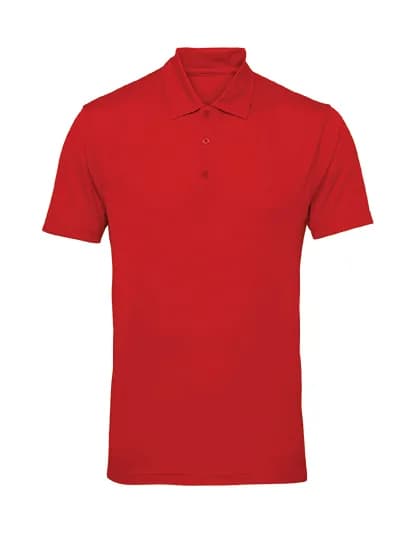 Men´s Panelled Polo - Fire Red