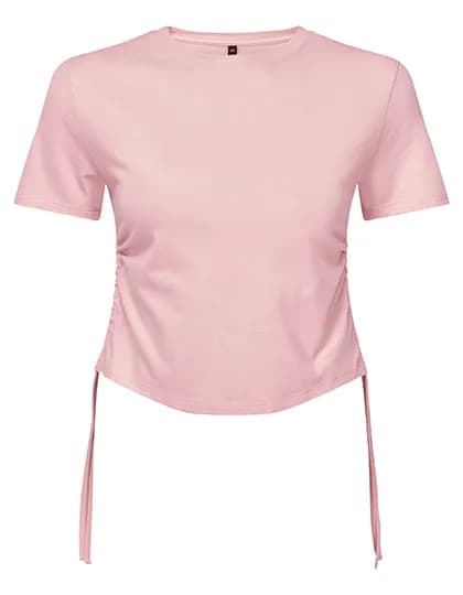 Women´s Ruched Crop Top - Light Pink