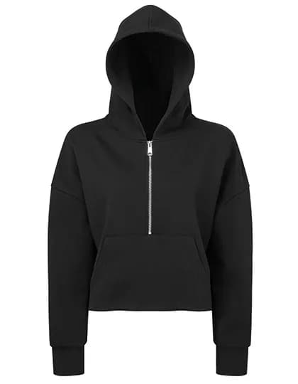 Women´s Half Zip Hoodie - Black