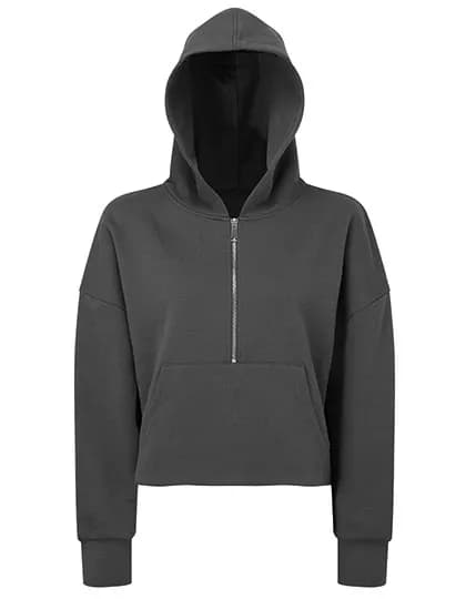 Women´s Half Zip Hoodie - Charcoal