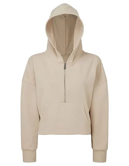 Women´s Half Zip Hoodie - Nude