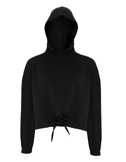 Women´s Cropped Oversize Hoodie - Black