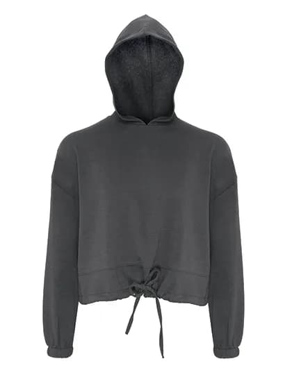 Women´s Cropped Oversize Hoodie - Charcoal