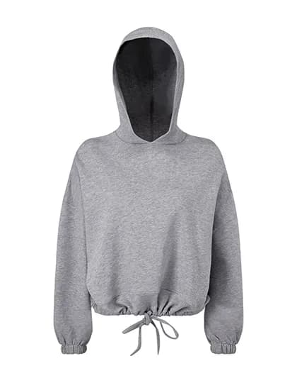 Women´s Cropped Oversize Hoodie - Heather Grey
