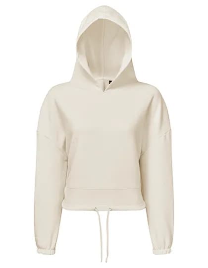Women´s Cropped Oversize Hoodie - Natural