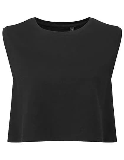 Women´s TriDri® Organic Crop Tank - Black