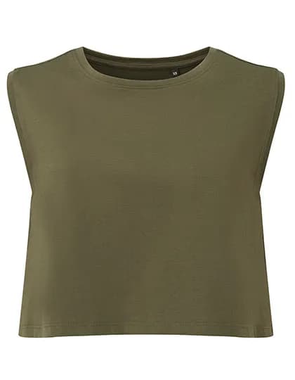Women´s TriDri® Organic Crop Tank - Olive