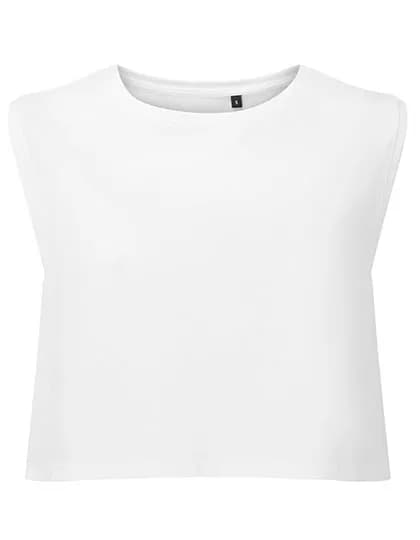 Women´s TriDri® Organic Crop Tank - White