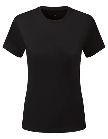 Womens TriDri® Ion-Charge recycled textured tee - Black