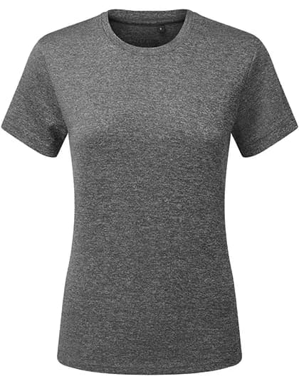 Womens TriDri® Ion-Charge recycled textured tee - Black Melange
