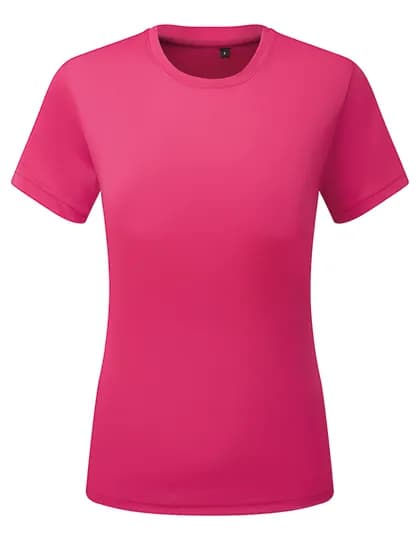 Womens TriDri® Ion-Charge recycled textured tee - Hot Pink