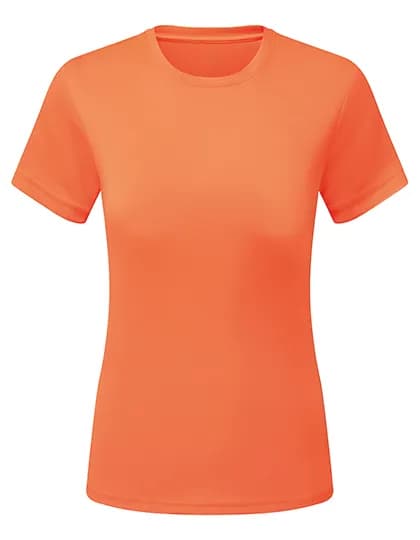 Womens TriDri® Ion-Charge recycled textured tee - Lightning Orange