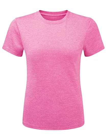 Womens TriDri® Ion-Charge recycled textured tee - Pink Melange