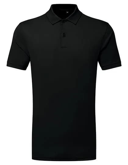 TriDri® Ion-Charge panelled polo - Black