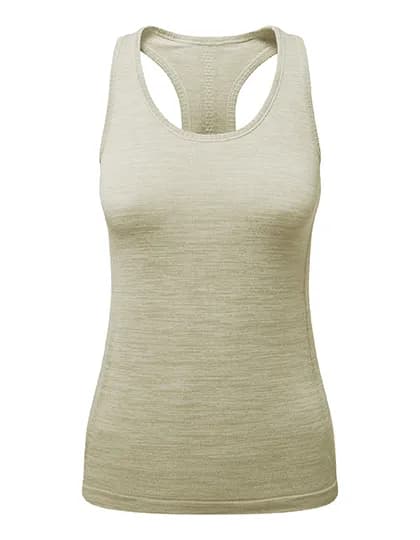 Women´s Recycled Seamless ´3D Fit´ Multi-Sport Flex Vest - Sage Green Melange