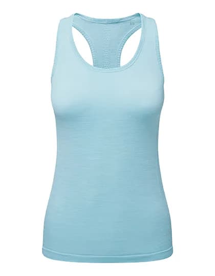Women´s Recycled Seamless ´3D Fit´ Multi-Sport Flex Vest - Sky Blue Melange