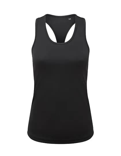 Women´s Recycled Performance Slim Racer Back Vest - Black