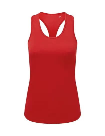 Women´s Recycled Performance Slim Racer Back Vest - Fire Red