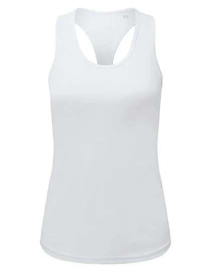 Women´s Recycled Performance Slim Racer Back Vest - White
