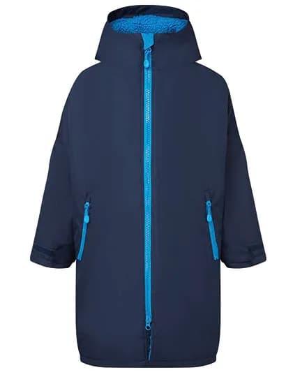 Kids TriDri® All Seasons Waterproof Changing Robe - Navy/Sapphire