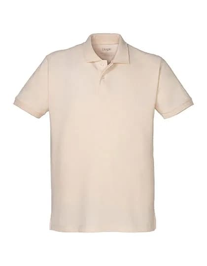 Unisex Short-Sleeved Polo Shirt - Natural