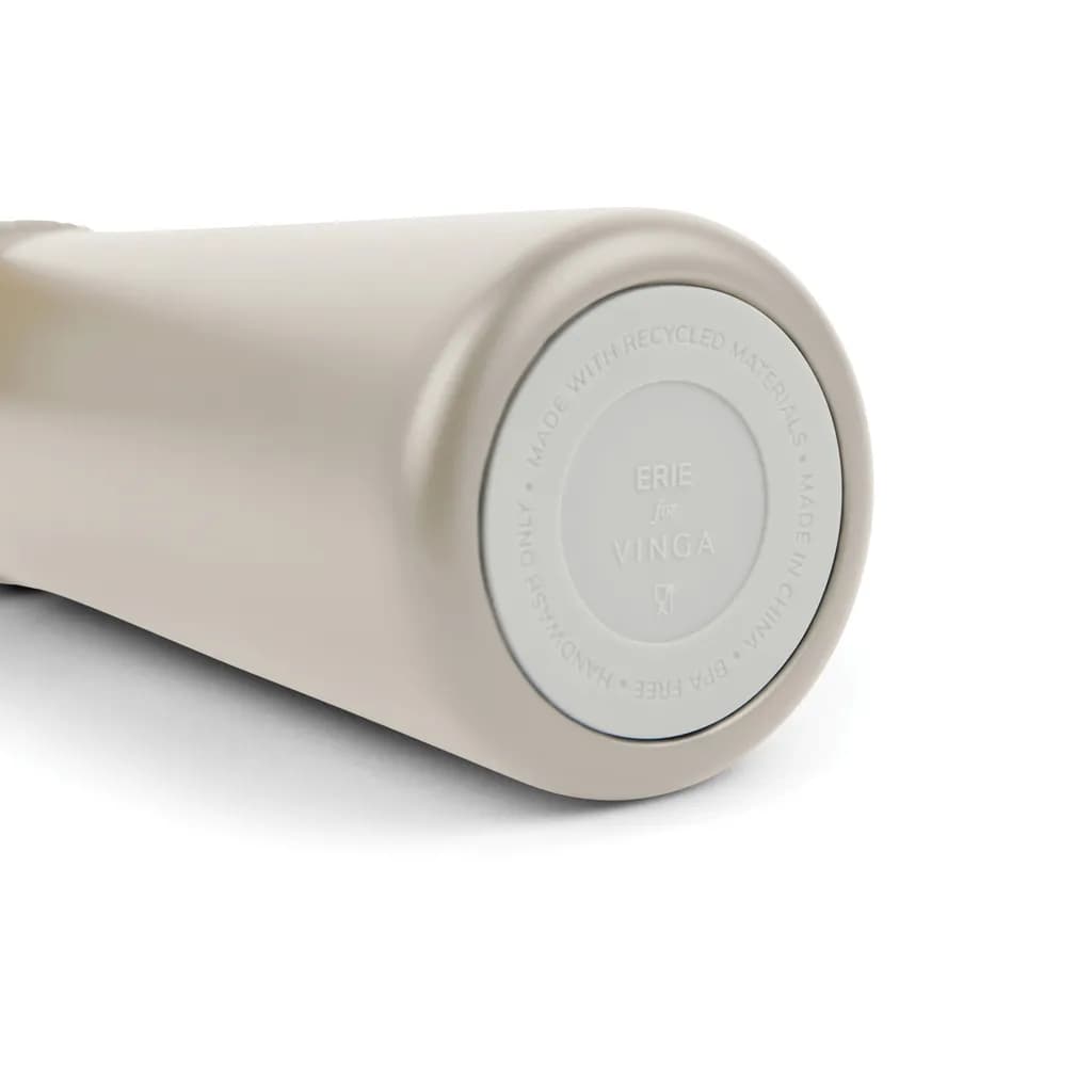 VINGA Erie 450ml Vakuumflasche aus RCS recyceltem Stahl - grau