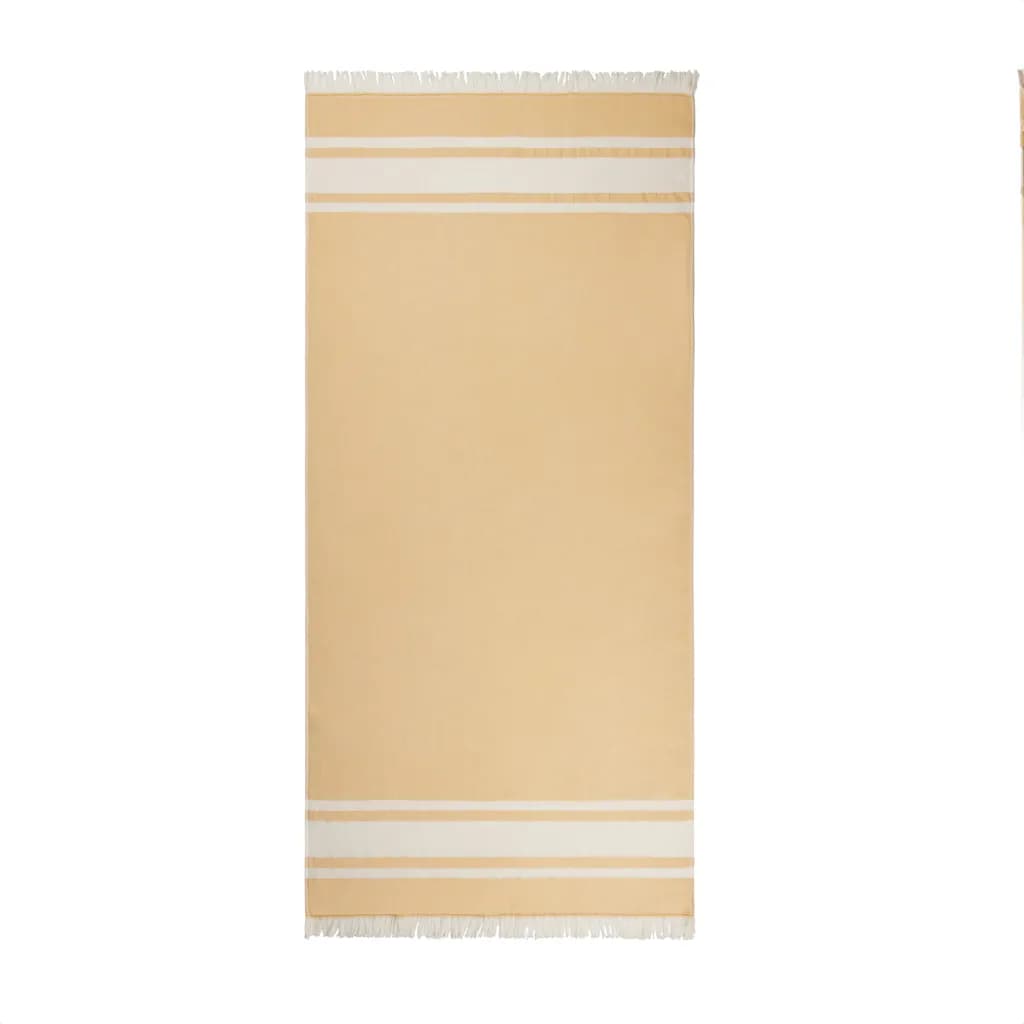 VINGA Tolo Hamam-Frottierhandtuch - gelb