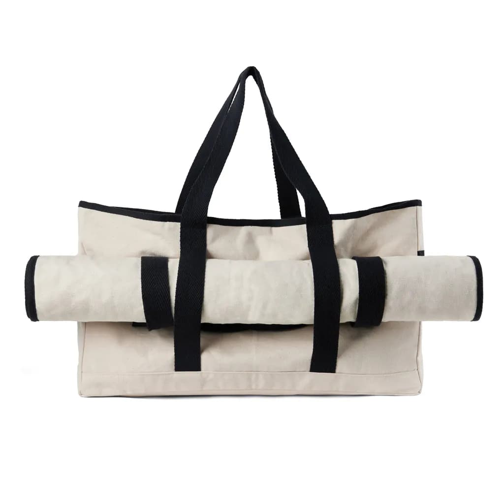 VINGA Volonne AWARE™ Strandtasche aus recyceltem Canvas - off white