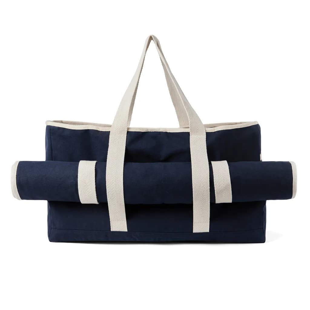 VINGA Volonne AWARE™ Strandtasche aus recyceltem Canvas - blau