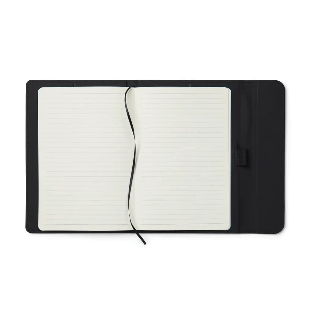 VINGA Baltimore GRS-zertifiziertes Papier & PU-Notizbuch - schwarz