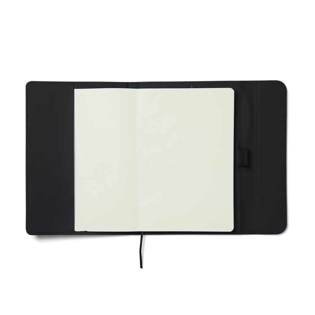 VINGA Baltimore GRS-zertifiziertes Papier & PU-Notizbuch - schwarz