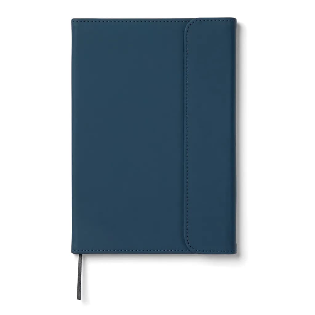 VINGA Baltimore GRS-zertifiziertes Papier & PU-Notizbuch - navy blau