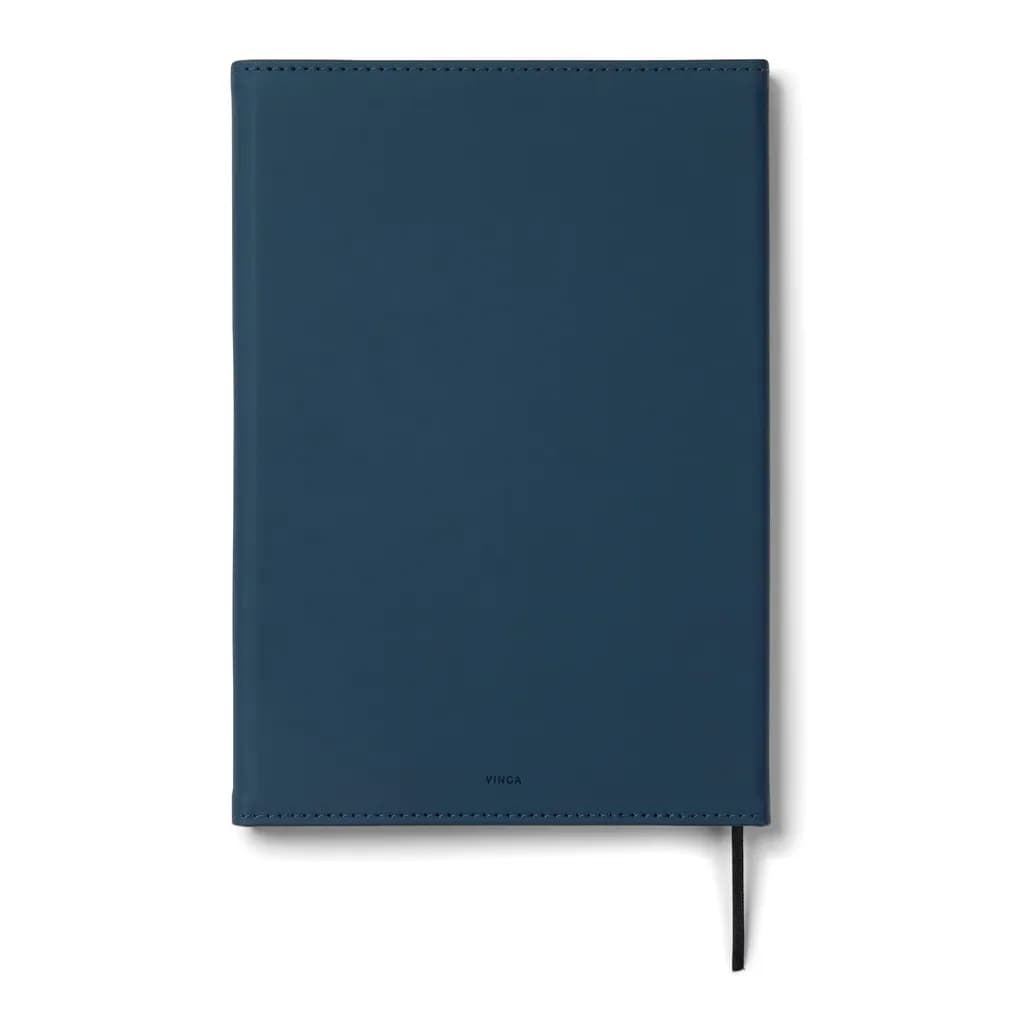 VINGA Baltimore GRS-zertifiziertes Papier & PU-Notizbuch - navy blau