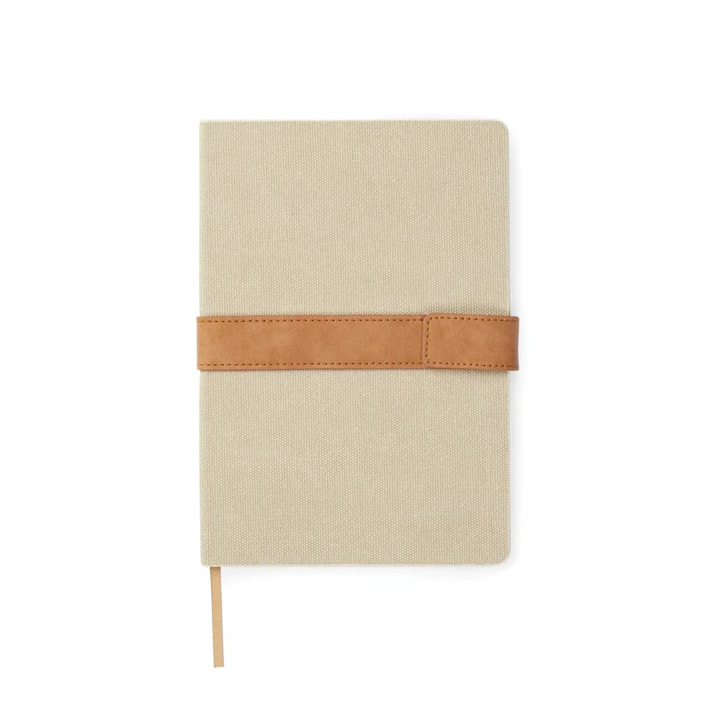 VINGA Bosler Notizbuch aus RCS recyceltem Papier - beige