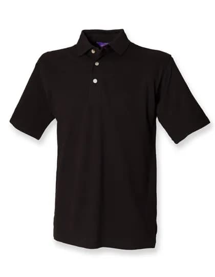 Classic Cotton Piqué Polo Shirt - Black